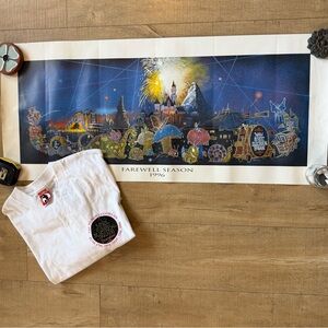 Rare 90s Disney MSEP Farewell Season 1996 Bundle | White Tee & Panoramic Poster